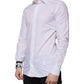 Dolce & Gabbana White Cotton Slim Fit GOLD Men Dress Shirt