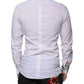 Dolce & Gabbana White Cotton Slim Fit GOLD Men Dress Shirt