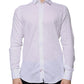Dolce & Gabbana White Cotton Slim Fit Men Formal Dress Shirt