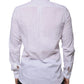 Dolce & Gabbana White Cotton Slim Fit Men Formal Dress Shirt