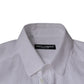 Dolce & Gabbana White Cotton Slim Fit Men Formal Dress Shirt