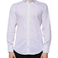 Dolce & Gabbana White Cotton Blend Men MARTINI Dress Shirt