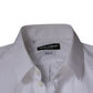 Dolce & Gabbana White Bib Cotton Poplin GOLD Men Formal Shirt