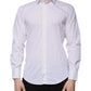 Dolce & Gabbana White Cotton Slim Fit Men MARTINI Dress Shirt