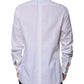 Dolce & Gabbana White Bib Cotton Poplin GOLD Formal Shirt