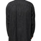Dolce & Gabbana Black Logo Cotton Button Down Denim Shirt