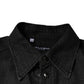 Dolce & Gabbana Black Logo Cotton Button Down Denim Shirt