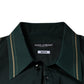 Dolce & Gabbana Green Logo Long Sleeve MARTINI Casual Shirt