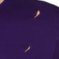 Dolce & Gabbana Purple Cotton Round Neck Pullover Men Sweater