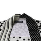 Dolce & Gabbana Black White Polka Dots Silk Men Casual Shirt