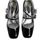 Dolce & Gabbana Black Patent Leather Crystal Mary Jane Pumps Shoes
