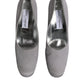 Dolce & Gabbana Gray Suede Leather High Heel Pumps Shoes