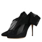 Dolce & Gabbana Black Nylon Stretch Mesh Sock Boots Shoes
