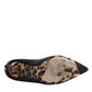 Dolce & Gabbana Black Calf Leather Stiletto Heels Pumps Shoes