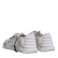 Dolce & Gabbana White Mesh NS1 Low Top Sports Sneaker Shoes