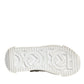 Dolce & Gabbana White Mesh NS1 Low Top Sports Sneaker Shoes