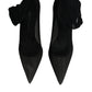 Dolce & Gabbana Black Viscose Mesh Sock Style Boots Shoes