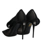 Dolce & Gabbana Black Viscose Mesh Sock Style Boots Shoes