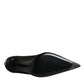 Dolce & Gabbana Black Viscose Mesh Sock Style Boots Shoes