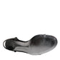 Dolce & Gabbana Black Ankle Strap High Heels Sandals Shoes
