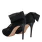 Dolce & Gabbana Black Nylon Mesh Sock Style Boots Shoes