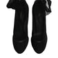 Dolce & Gabbana Black Nylon Mesh Sock Style Boots Shoes
