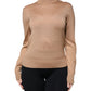 Dolce & Gabbana Brown Turtleneck Long Sleeve Pullover Sweater