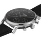 Cluse Black Leather Dress Watch