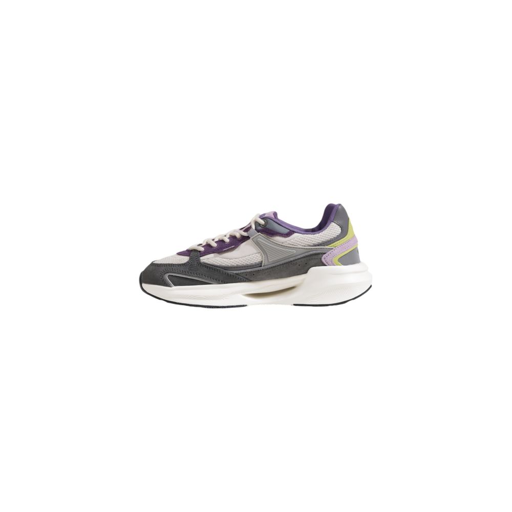 D.A.T.E Gray Fabric Chunky Sneakers