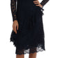 Dolce & Gabbana Blue Taormina Floral Lace Sheath Dress