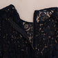 Dolce & Gabbana Blue Taormina Floral Lace Sheath Dress