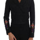 Dolce & Gabbana Black Brocade Blazer Jacket