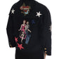 Dolce & Gabbana Blue Crystal MAMMA Sicily Jacket
