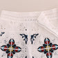 Dolce & Gabbana Mulicolor Majolica Cutout Capri Pants