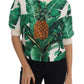 Dolce & Gabbana Pineapple Banana Sequins Crewneck Sweater