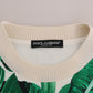 Dolce & Gabbana Pineapple Banana Sequins Crewneck Sweater