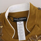 Dolce & Gabbana Yellow Crystal Cross Vest Jacket