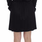 Versace Jeans Black Modal Silk Shift Knee Dress