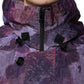 Dolce & Gabbana Purple Camouflage Hooded Men Blouson Jacket