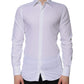 Dolce & Gabbana White Cotton Formal Men GOLD Dress Shirt