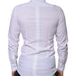 Dolce & Gabbana White Cotton Formal Men GOLD Dress Shirt