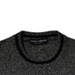 Dolce & Gabbana Gray Crown King Cashmere Pullover Sweater