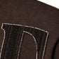 Dolce & Gabbana Brown Logo Print Crew Neck Pullover Sweater