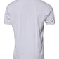 Dolce & Gabbana White Logo Embossed Cotton Crewneck T-shirt