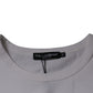 Dolce & Gabbana White Logo Embossed Cotton Crewneck T-shirt