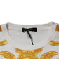 Versace White Medusa Print Cotton Crew Neck T-shirt