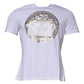 Versace White Medusa Print Cotton Crew Neck T-shirt