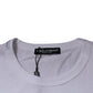 Dolce & Gabbana White Panda King Cotton Crew Neck T-shirt