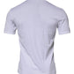 Dolce & Gabbana White Panda King Cotton Crew Neck T-shirt