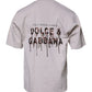 Dolce & Gabbana Beige DG Logo Crew Neck Short Sleeves T-shirt